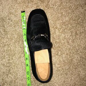 Gucci Horse Bit Pony Hair Loafers